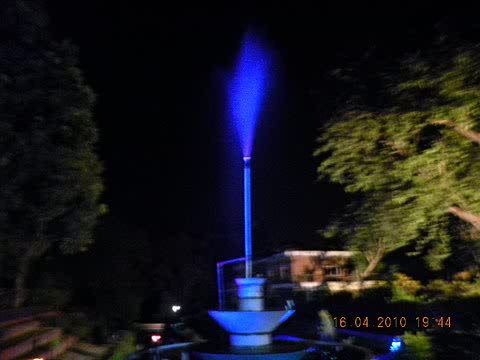 LED play with fountains .